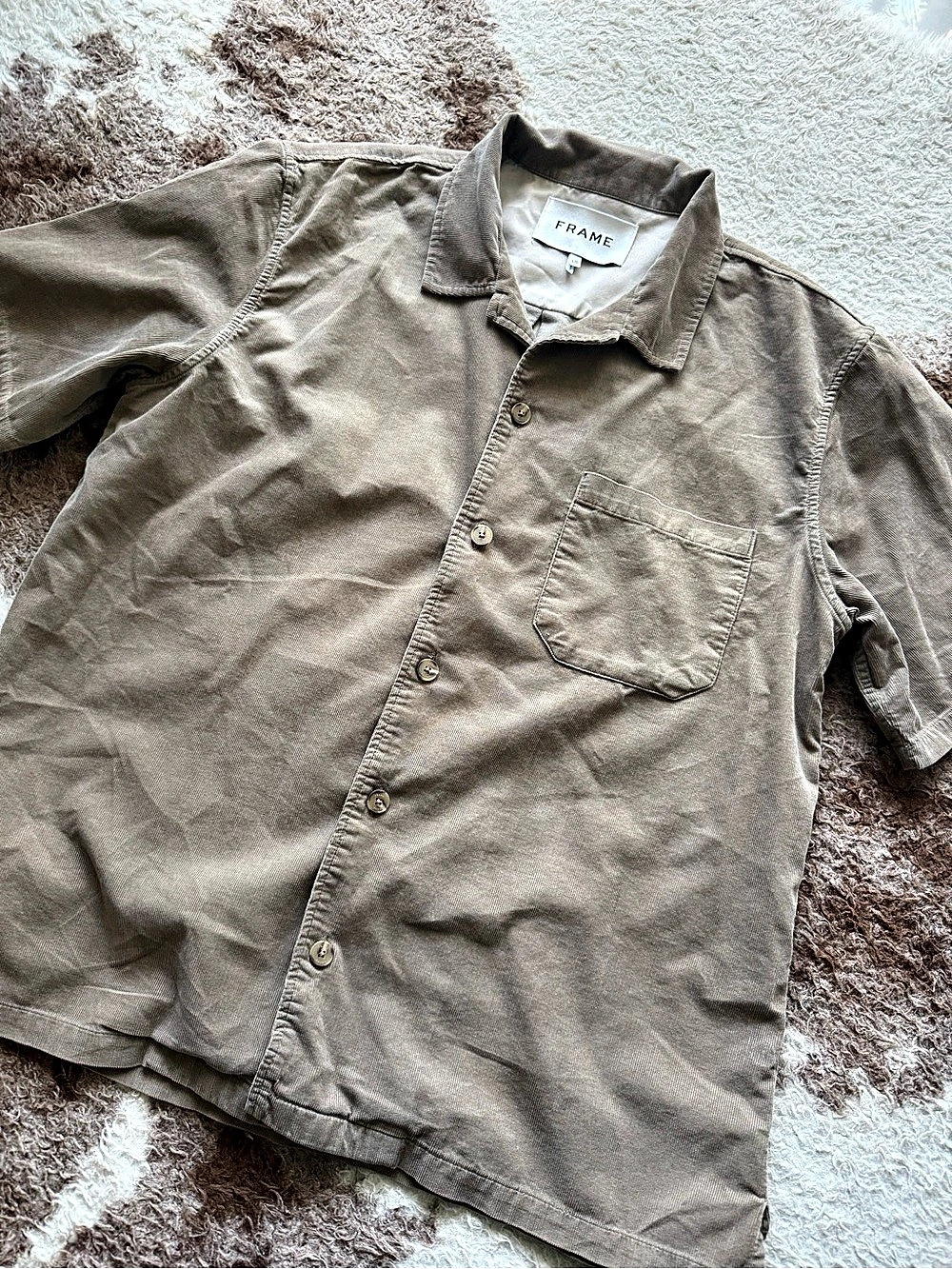 FRAME Men's Cotton Button Down Shirt Size Medium